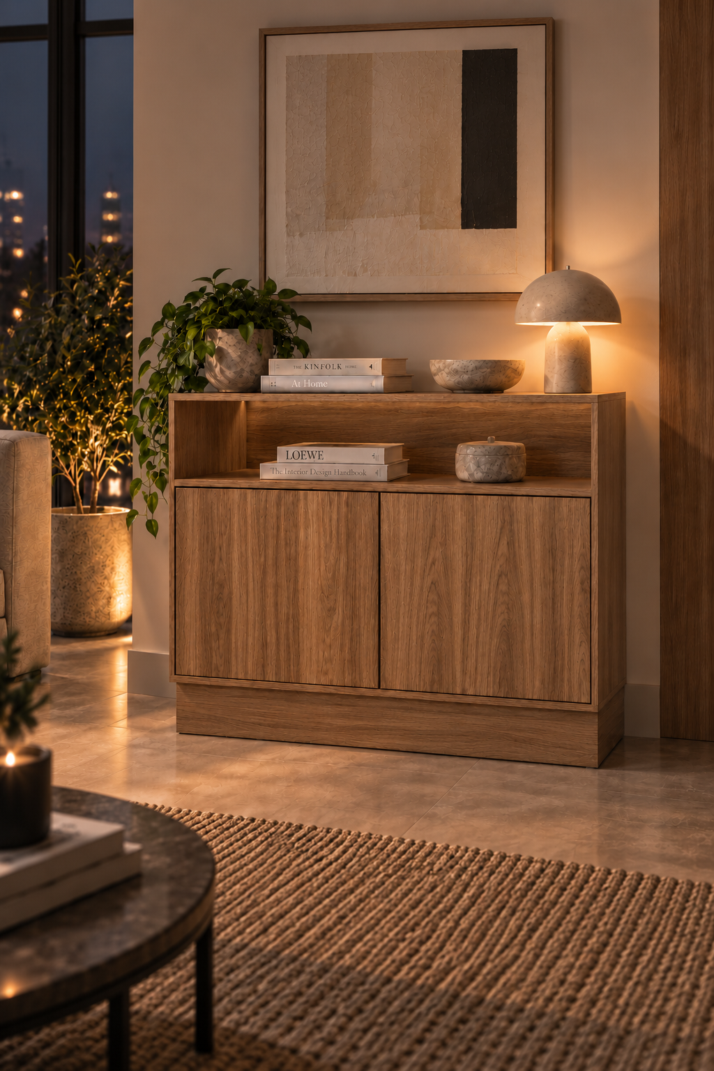 Credenza Aplós de 120 cm en acabado Rioja, Mobleos