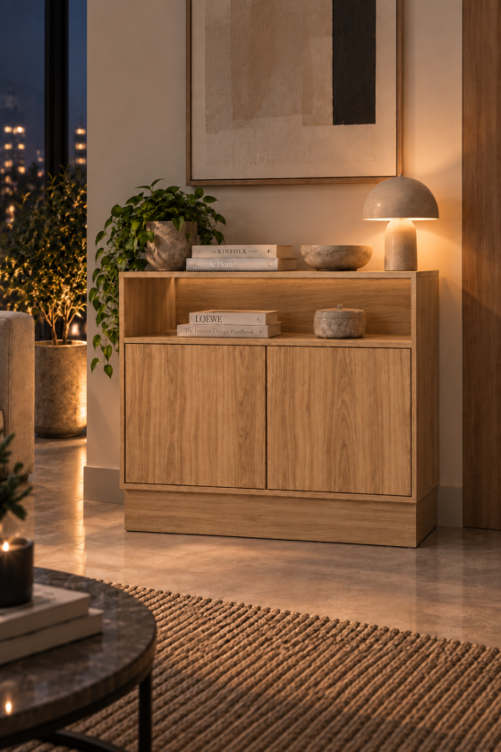 Credenza Aplós de 120 cm en acabado Monarca, Mobleos