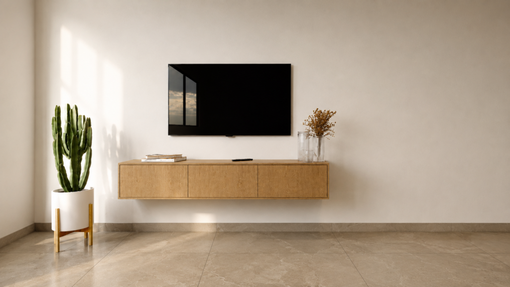 Mueble de TV de melamina Thea de Moblēos